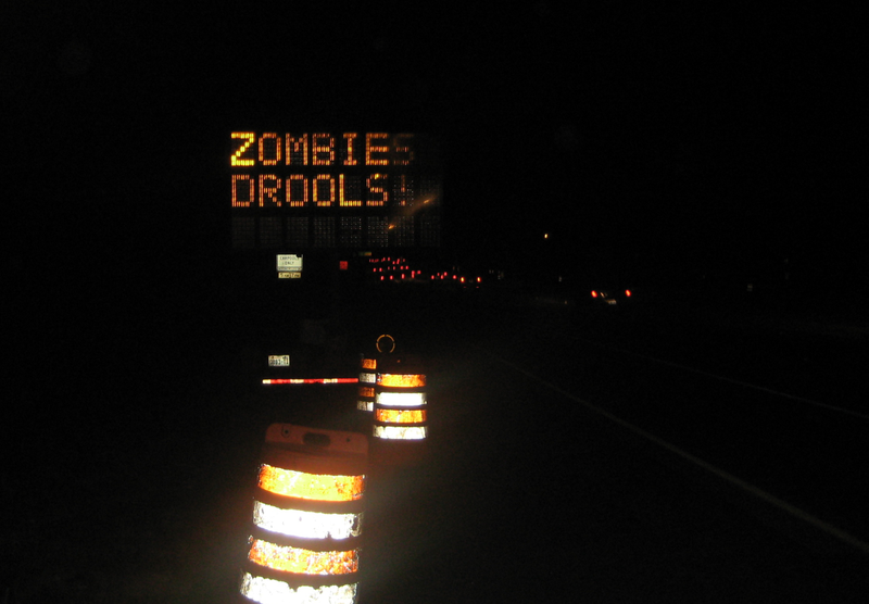 Illustration for article titled Jalopnik-Hacked Road Sign: We're All Going To Jail Now